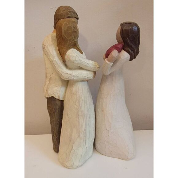 The Willow Tree "Together" & Angel Of The Heart Sculptures 9" Tall - Picture 2 of 7
